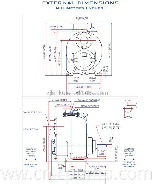 Farm Irrigation P Series Self Priming Diesel Water Pump